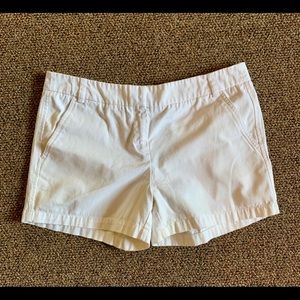 White Forever 21 Mid-Rise Dress Shorts